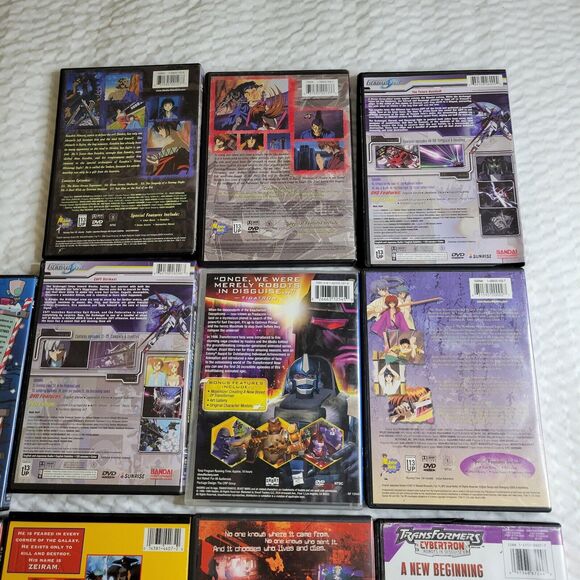 Anime DVDs Animated Stories Lot Gundam Inuyasha Iria Transformers Beast Wars TV - Picture 13 of 16